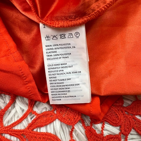 Bardot Red Ricko Fit and Flare Lace Dress - Picture 6 of 10